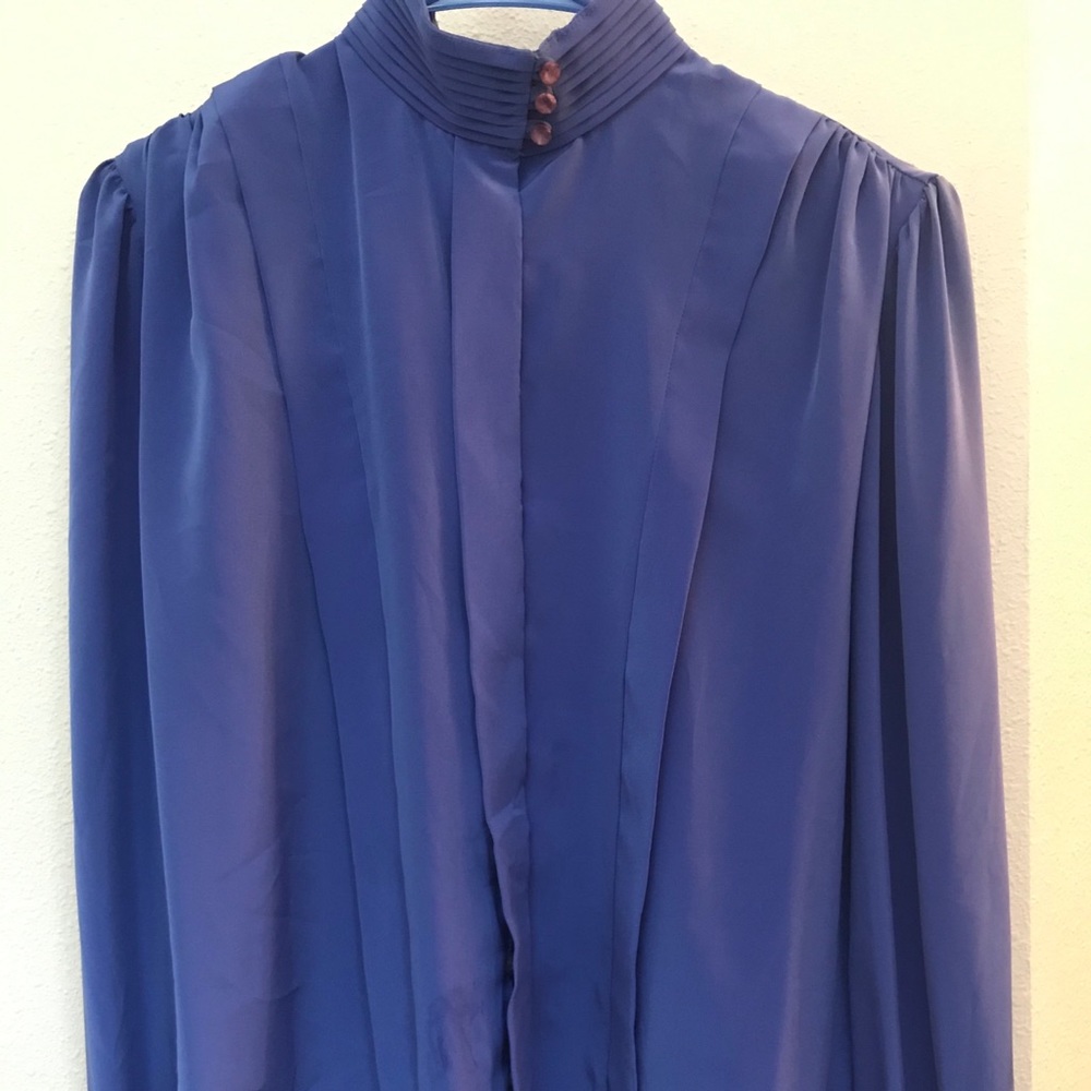 Vintage High Neck Blouse